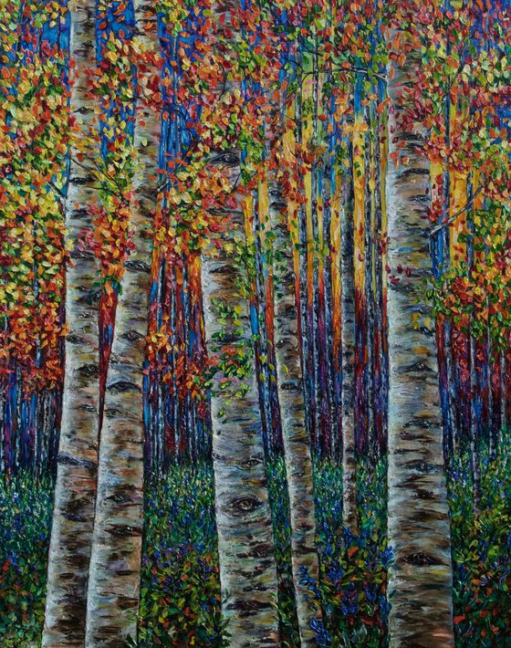 Aspen Symphony (Palette Knife)