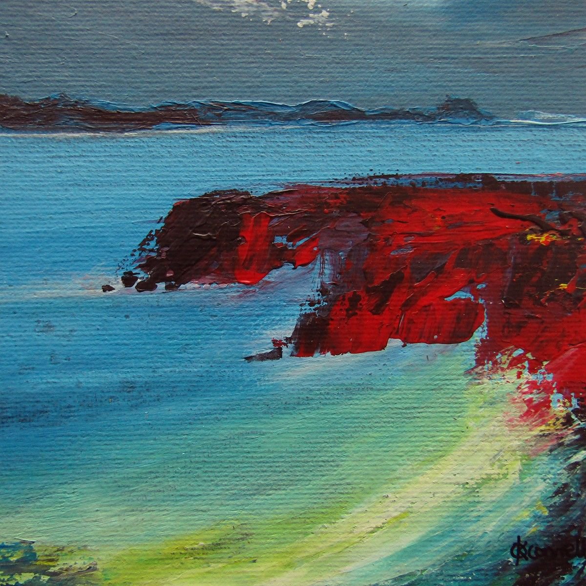 Across to Rona, Scottish island landscape by oconnart
