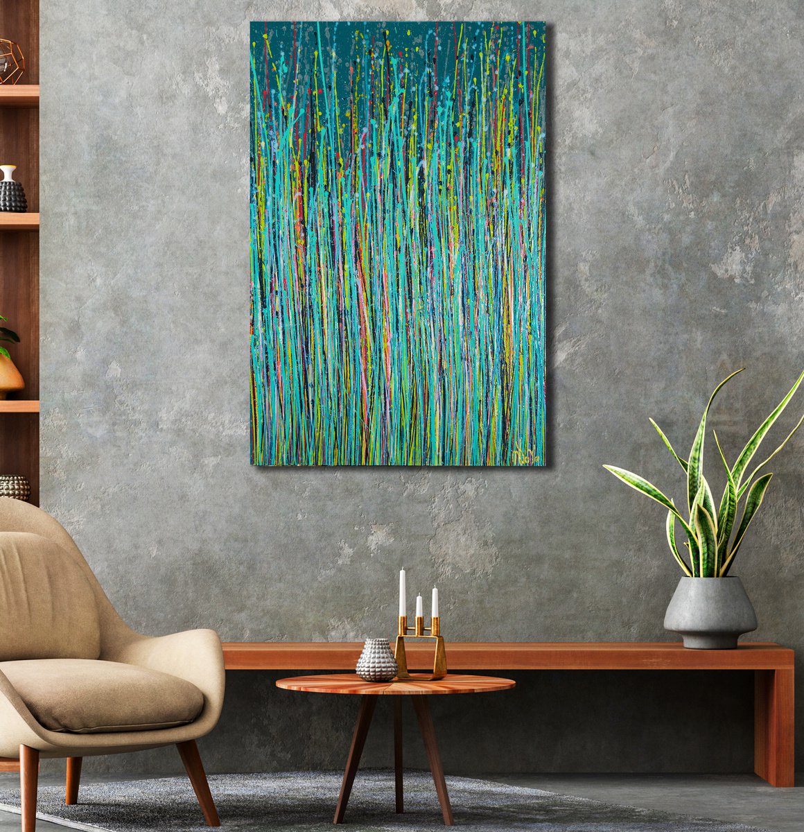Blue Symphony (Natures Dance) 2 By Nestor Toro, 24 X 36, Artwork For Sale On Artfinder