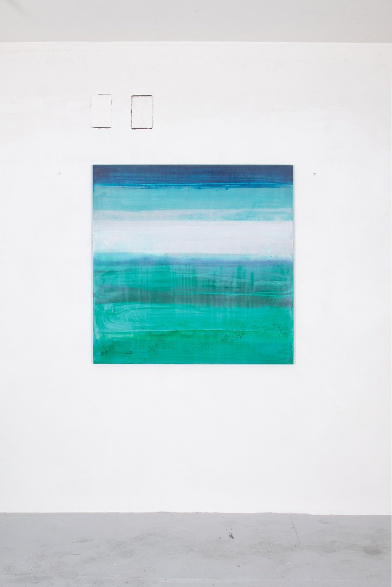 Abstract Acrylic Painting By Rokas Berziunas, 47 X 47", No. 23-49 (120 X 120 Cm ), Original Artwork