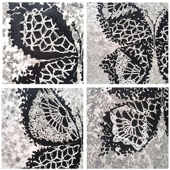 Set of 4 «LacyButterflies»