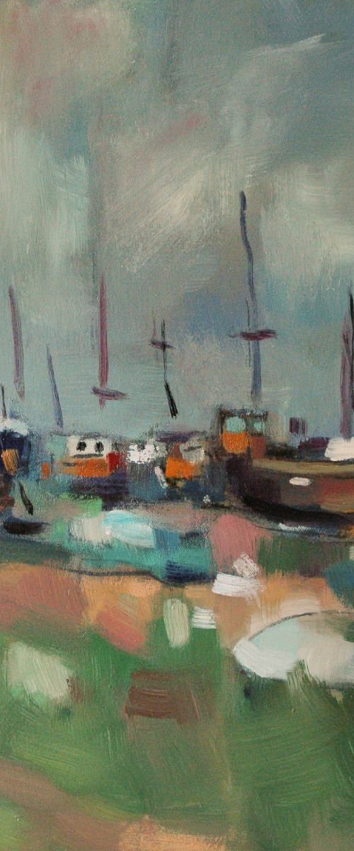 Boats in Hastings by Andre Pallat