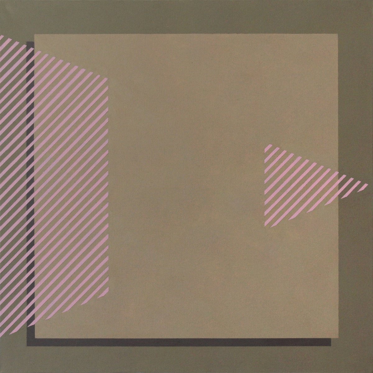 Geometric Abstract Acrylic Painting By Martin Singer, 20 X 20", Ctl-15, Original Artwork