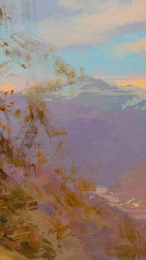 Impressionist landscape painting " Calm Clouds" ( 413l15 ) by Yuri Pysar