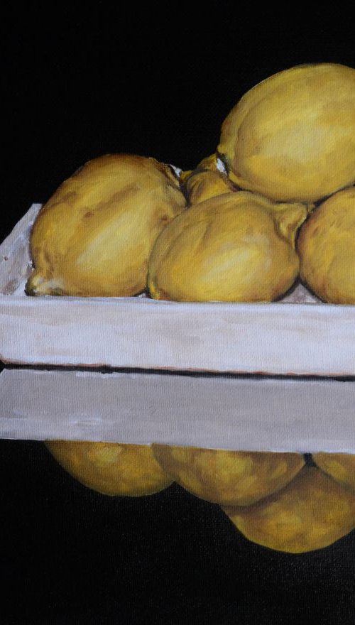 Lemons on a tray by Afekwo