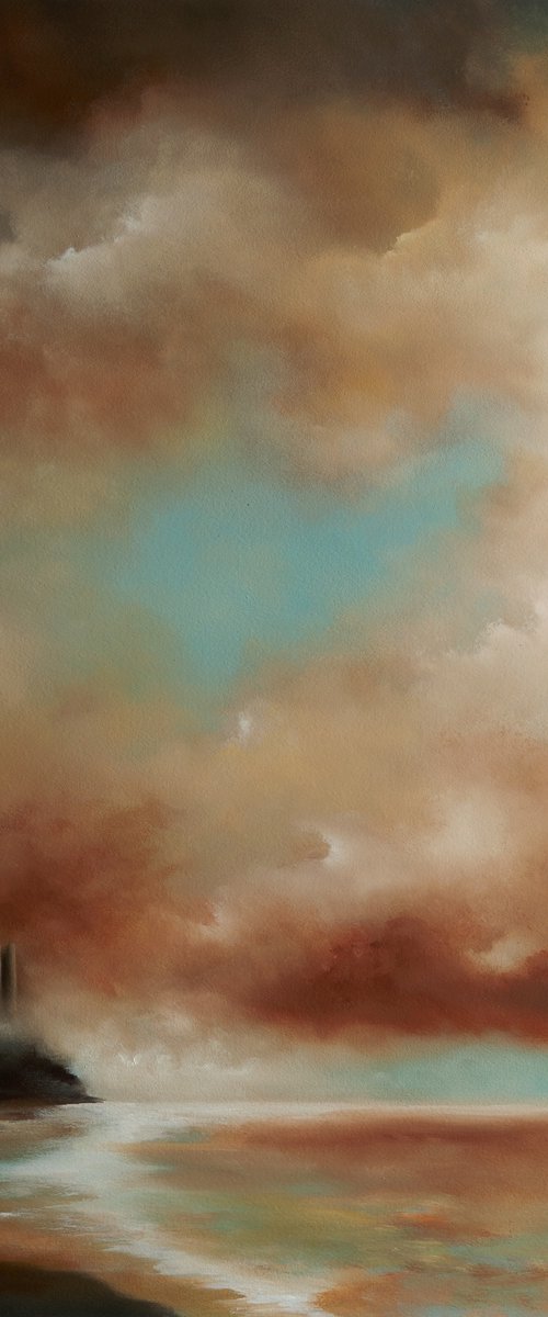 Keiss Castle, Subtle Sunset, Scotland by Rolf Marriott