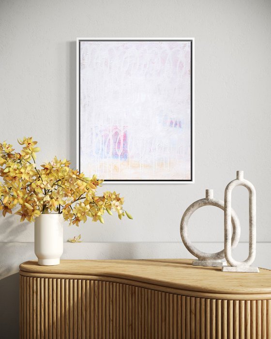 Layered Memories - White Abstract