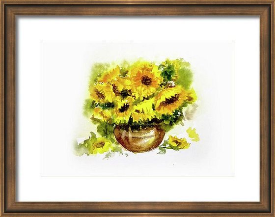 Vase of Sunflowers Inspired by Van Gogh SOLD