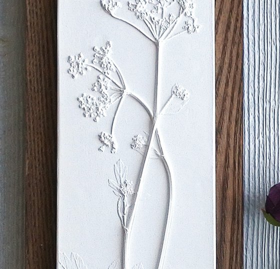 Cow Parsley No.3 on dark stained Ash