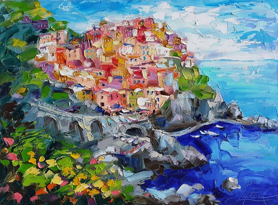 Cinque Terre Cities - Manarola, italian landscape