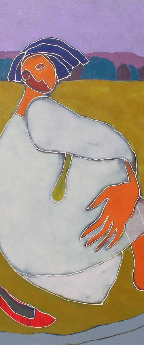 By the stream. by Tatjana Auschew