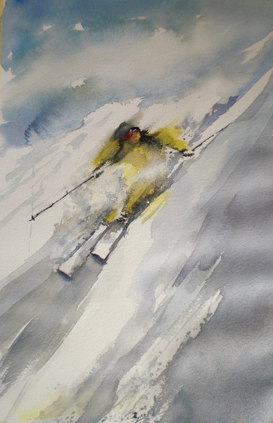 the skier