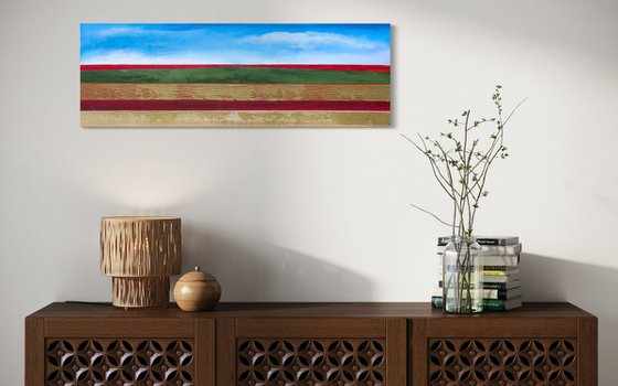 Golden Corn And Red Poppies