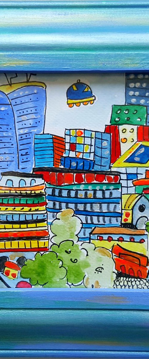Blue View of London.. by Maria Luisa  Azzini