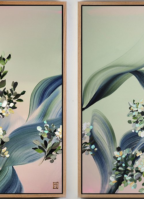 Ether Garden Diptych by Novi Lim