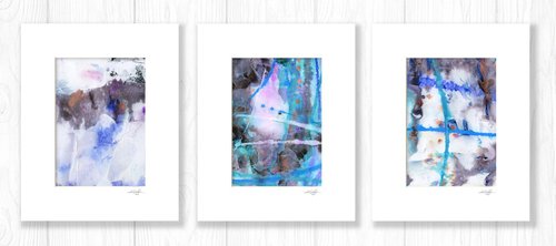 A Divine Dream Collection 3 - 3 Abstract Paintings in mats by Kathy Morton Stanion by Kathy Morton Stanion