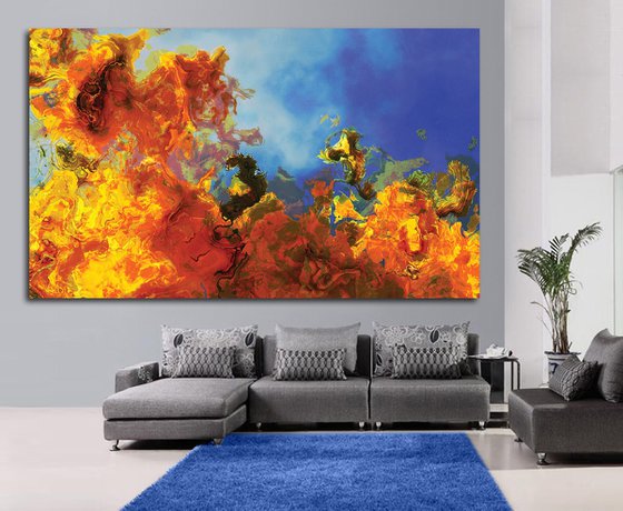 Campo de girasoles /XL large original artwork