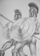 Eeotic Gay Porn Pencil Drawing - ORIGINAL DRAWING PENCIL ART MALE NUDE GAY LOVER MEN ON PAPER#16-7-4 Pencil  drawing by Hongtao Huang | Artfinder