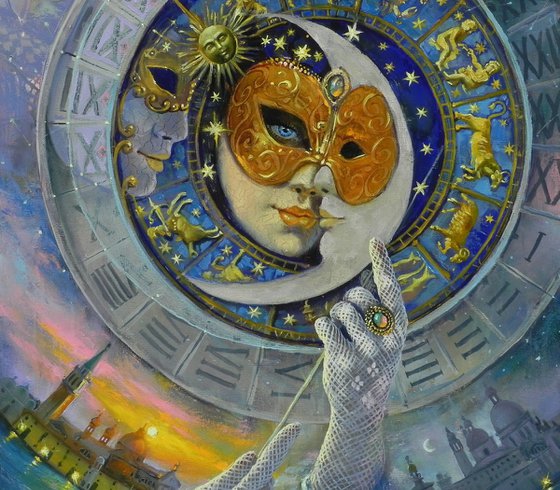 "Conversation" Original surreal art