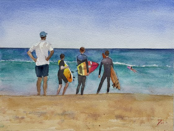 Surfing lesson
