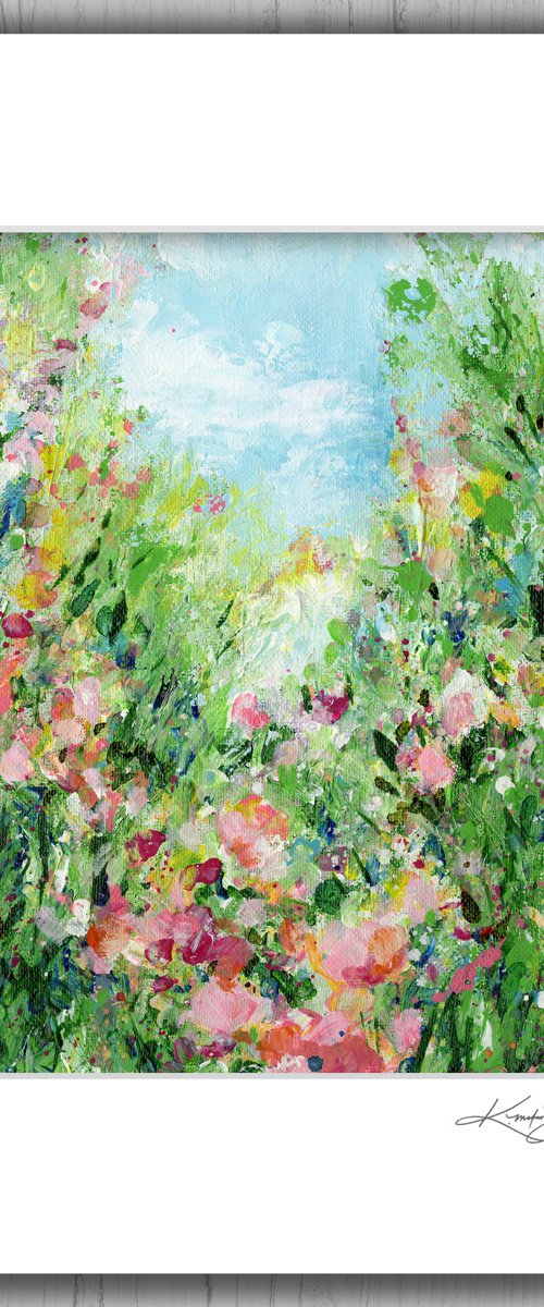 Lost In The Meadow 50 - Floral Abstract Painting by Kathy Morton Stanion by Kathy Morton Stanion