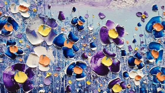 "Violet & Blues" - Flowers in Love