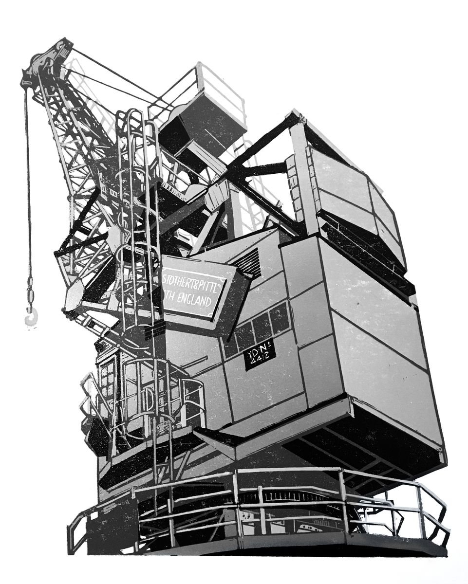 Dockyard Crane by Ieuan Edwards