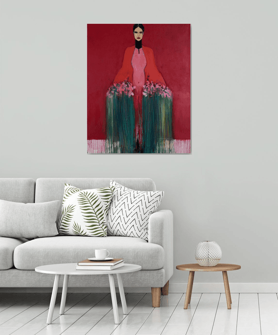 The Girl with Bouquet