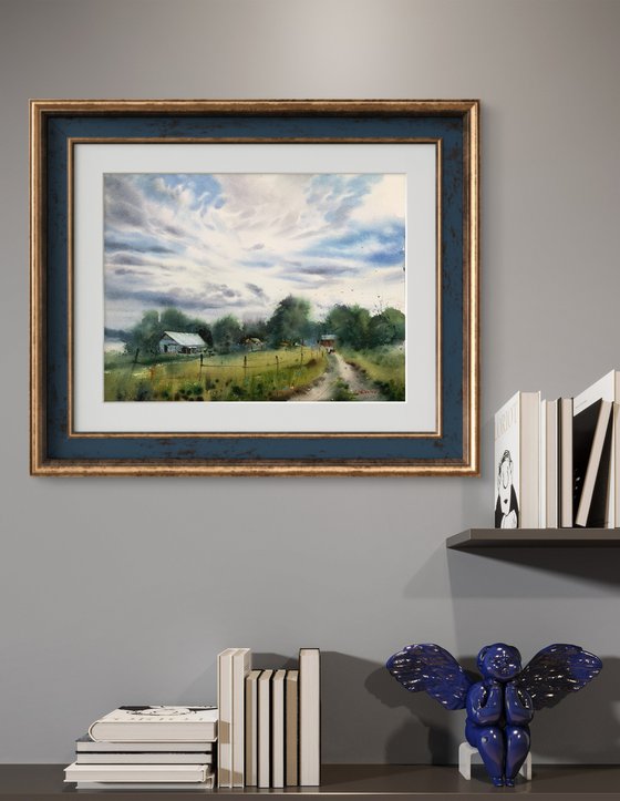 Clouds over the farm