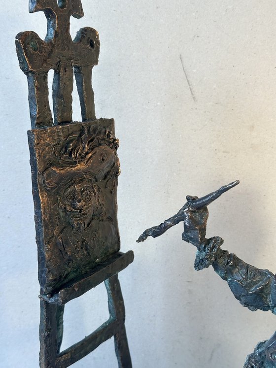 Rembrandt paints self-portrait 2025