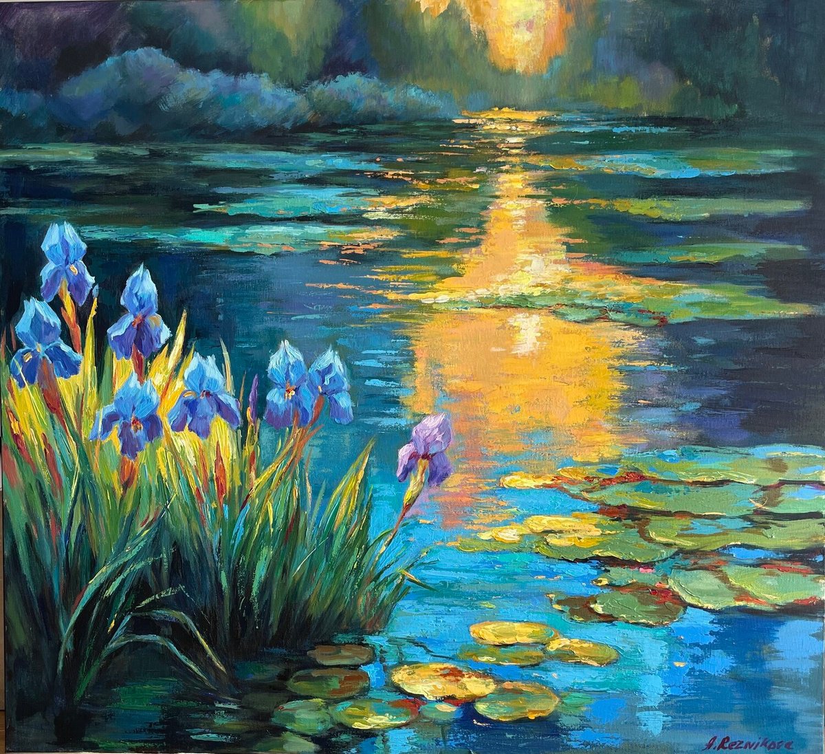  Waterway By Anna Reznikova, 45 X 41, Artwork For Sale On Artfinder