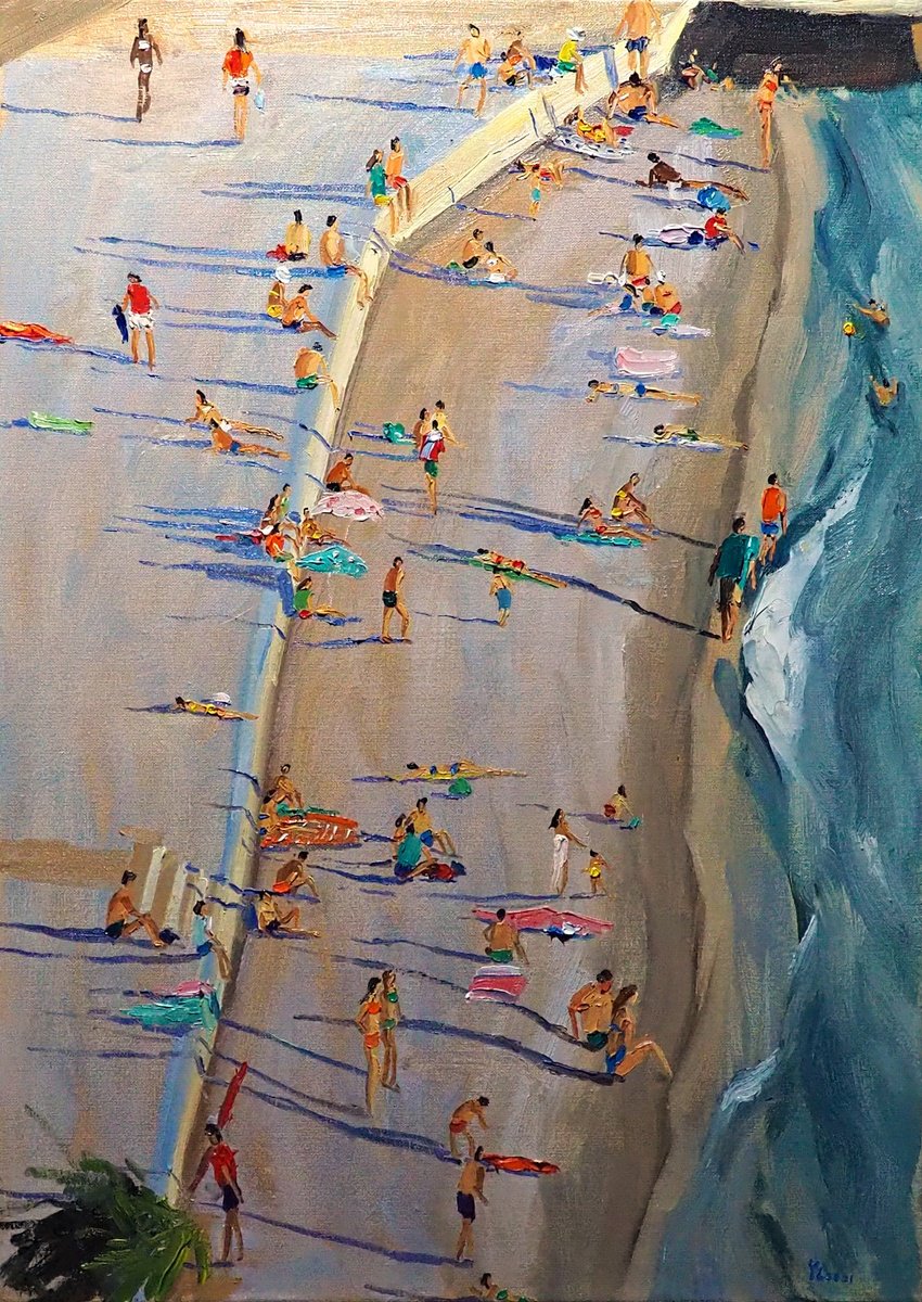 Impressionistic Landscape Oil Painting By Yuanyuan Liu, 20 X 28", A Summer Day, Original Artwork