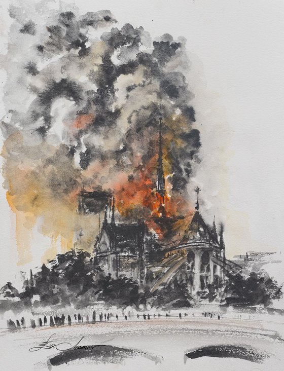 Notre-Dame de Paris fire.