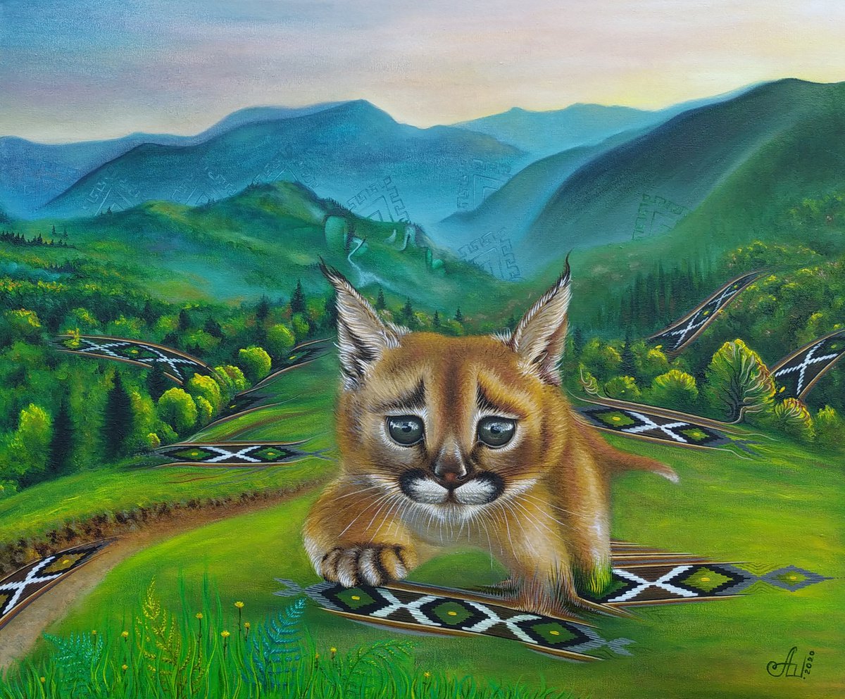 In the steps of a small lynx by Anna Shabalova