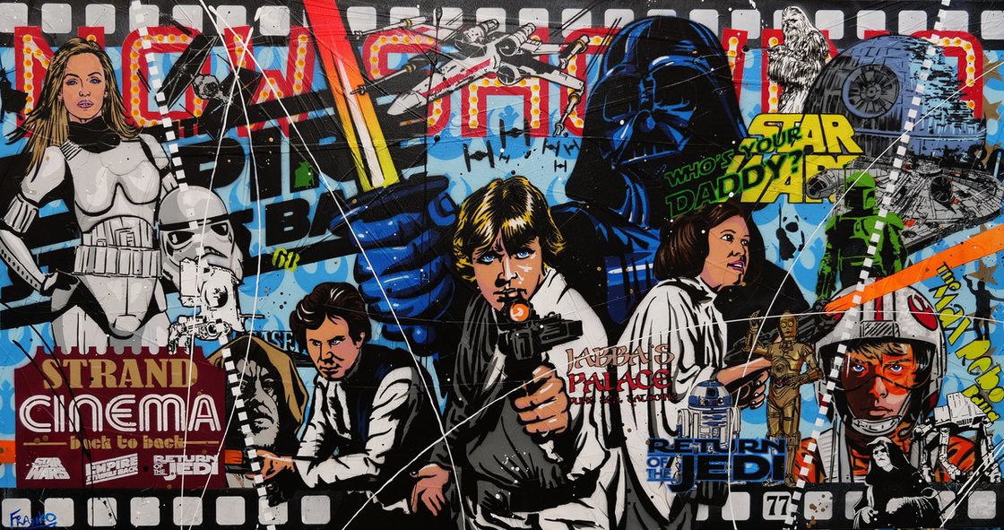 May The Force 190cm x 100cm Star Wars Textured Urban Pop