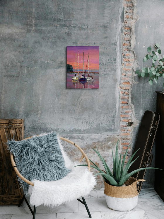 Evening boats