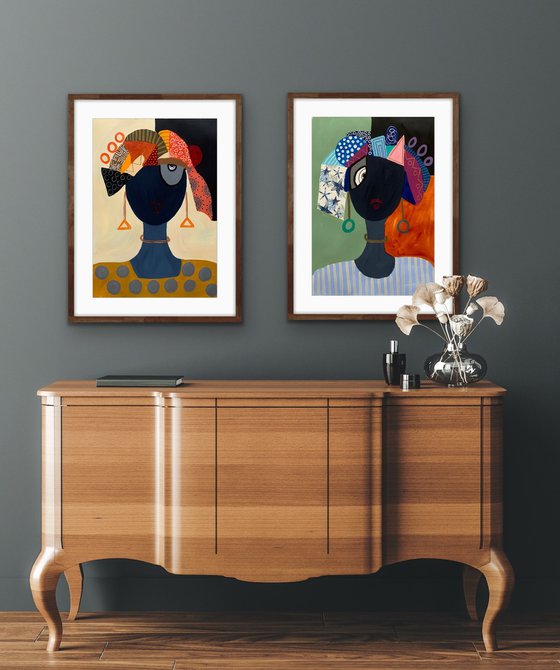 No Gossip Here (Diptych)