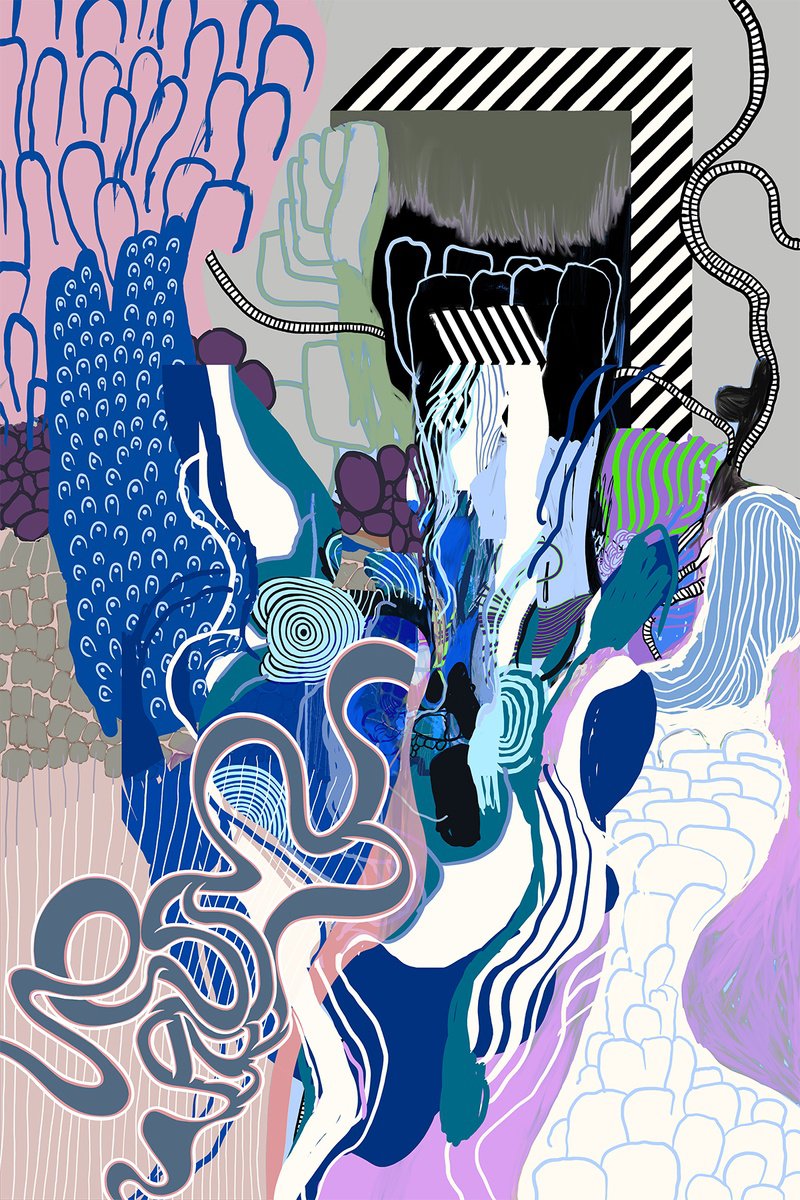 Abstract Landscape Giclee Print By Alasdair Willis, 16 X 23, Castles, Original Artwork