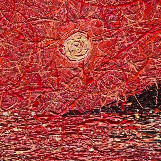 Scarlet Dreams- triptych