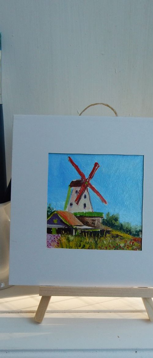 Wind mill (3) in Zaanse Schance, Holland. by Vita Schagen