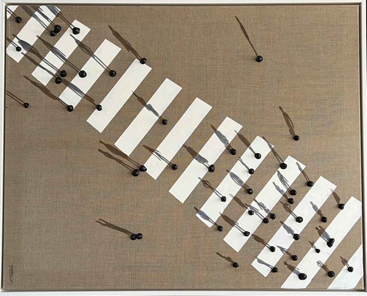 Abstract Portrait Acrylic Painting By Eka Peradze, 41 X 33, Freedom Crosswalk Eka Peradze, Original Artwork