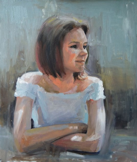 Midday(60x50cm, oil painting, ready to hang)