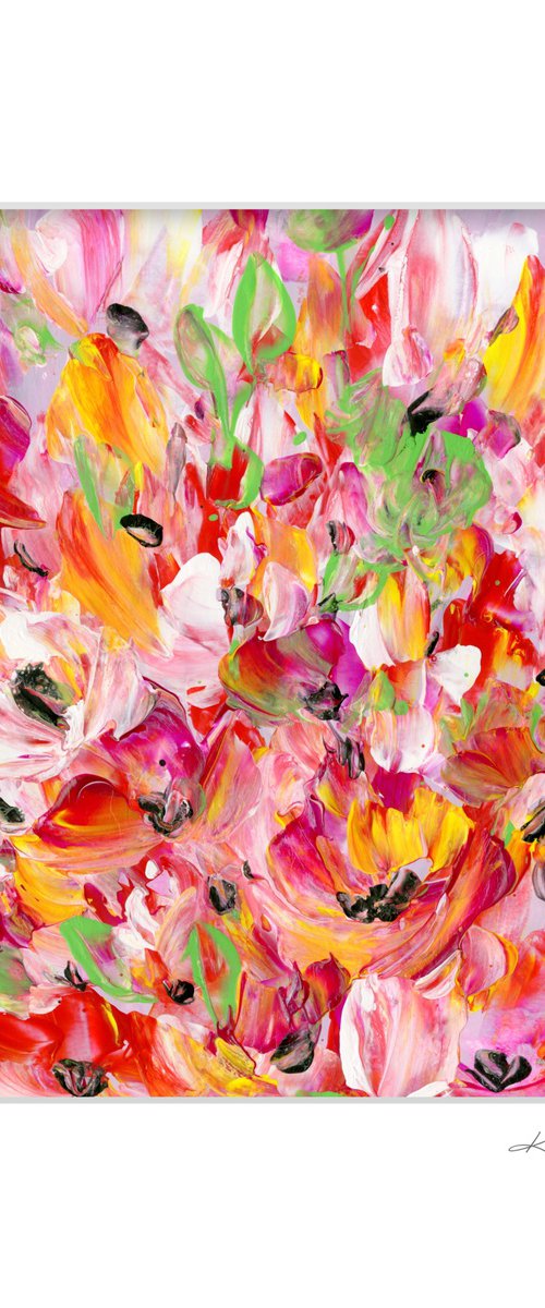 Tranquility Blooms 40 - Flower Painting by Kathy Morton Stanion by Kathy Morton Stanion