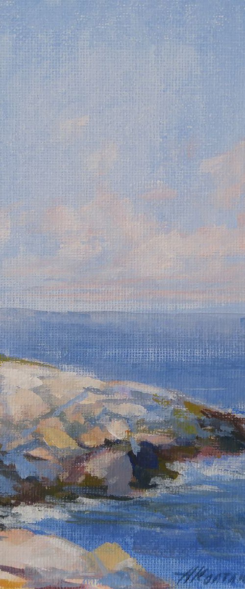 Lighthouse (5x7x0.1'') (framed 8.7x7x0.5") by Alexander Koltakov