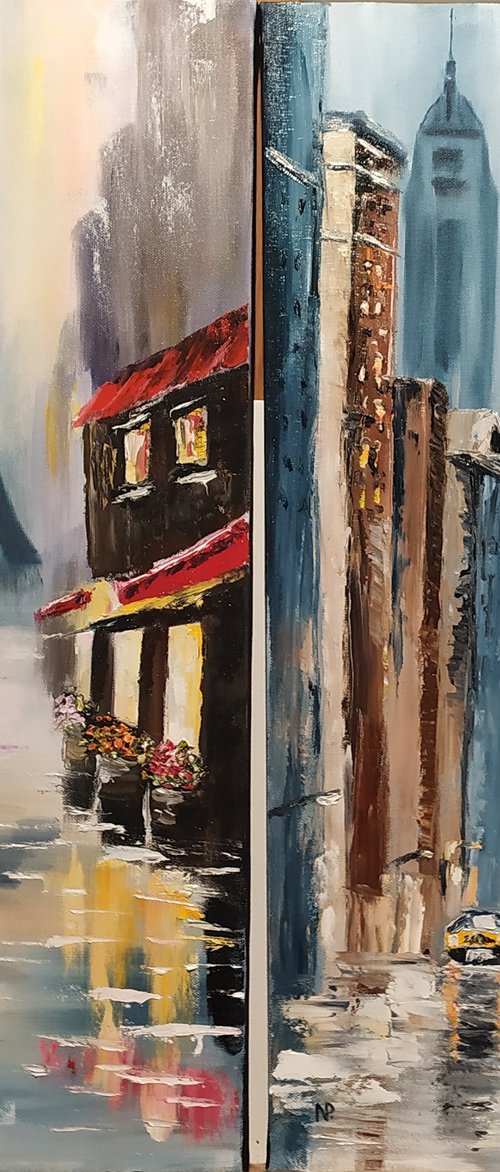 Paris and New  York by Nataliia Plakhotnyk