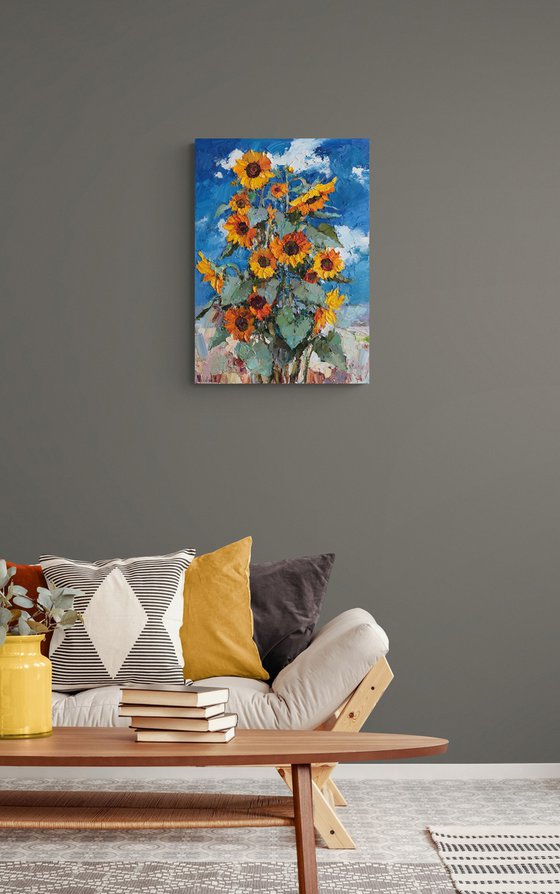 Blooming Sunflowers