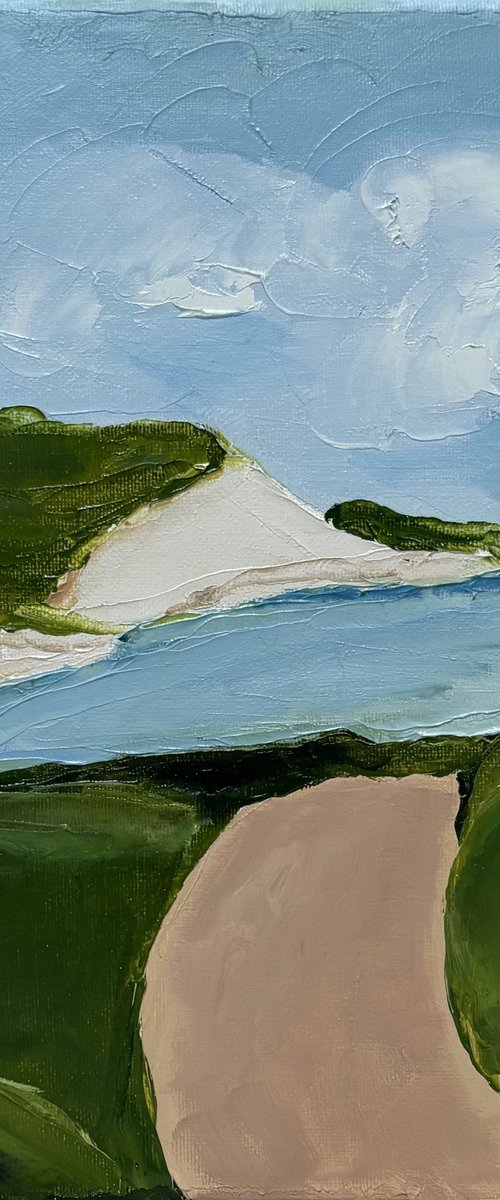 Coastal quiet shores cliffs meadows by Daniela Nocito