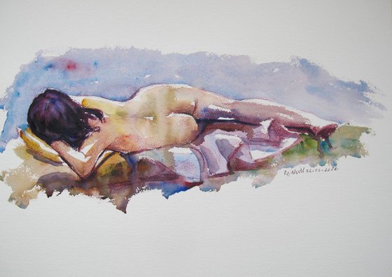 reclining female nude