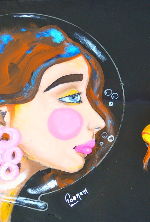 I wish you were in my place by Poovi Art