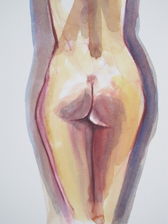 Standing female nude